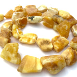 Unpolished Honey Butterscotch Amber Necklace