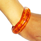 Unique Shape Honey Amber Bracelet