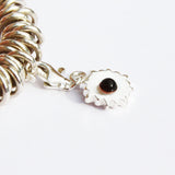 Sterling Silver Cognac AMBER CHARM