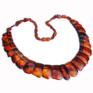 Stunning Amber Necklace Cleopatra style