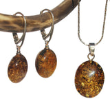 Baltic Amber Earrings - Ovals