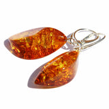 Baltic Amber Earrings - Slices