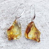 Large Lemon with inclusions Amber Sets - Slices