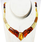 Stunning Baltic Cognac Amber Necklace - Cleopatra Style