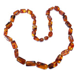 Baltic Amber Tube Bead Necklace