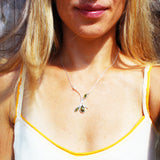 Graceful Amber Sterling Silver Necklace