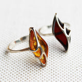Lovely Leaf Shaped Designer Drop Ring