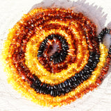 Extra Long Baltic Amber Necklace, from 78-88 inch.