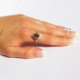 Elegant Marquise Shape Baltic Amber Ring