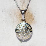 Beautiful Sterling Silver Floral Pendant