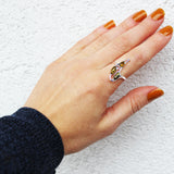 Fancy Baltic Amber Ring Design