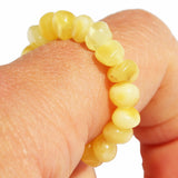 Baltic Amber Stretch Rings - Round Beads