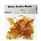 UnPolished Baltic Amber Beads with holes. (5mm-10mm)