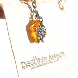Keyring Hedgehog with Amber Charm for Luck