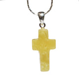 Small Baltic Amber CROSS Pendant