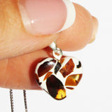 Baltic Amber Dalmatian Pattern Pendant