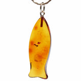 Simple Baltic Amber FISH Pendant - Charm