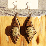 Sand Brown Agate Earrings