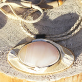 Rose Agate Bracelet Necklace - Pendant