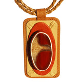 Red Agate Bracelet Necklace - Pendant