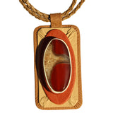 Red Agate Bracelet Necklace - Pendant