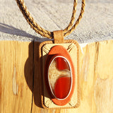 Red Agate Bracelet Necklace - Pendant