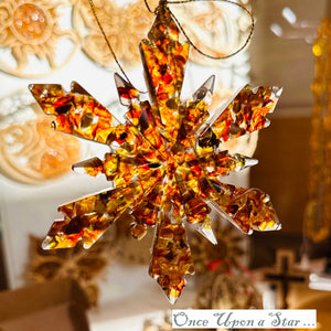 Stunning Baltic Amber Snowflake