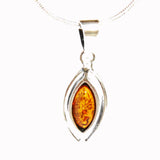 Classic Solid Marquise Honey or Green Amber Jewellery