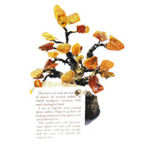 Strikingly beautiful Amber Tree Ornaments mounted on marble