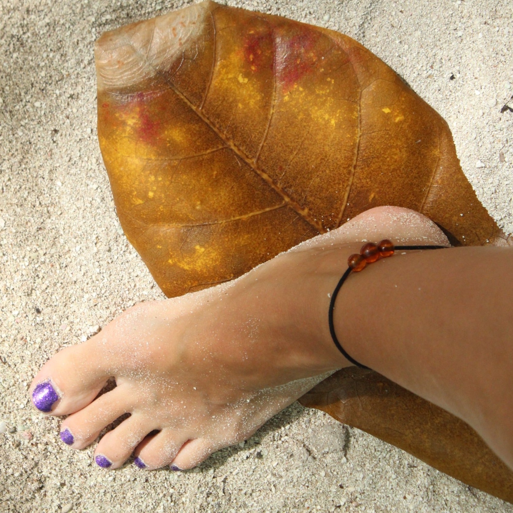 Baltic amber sale anklet