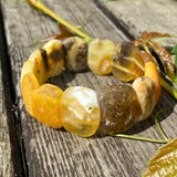 Unpolished Butterscotch Amber Bracelet