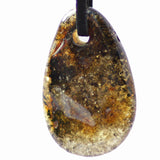 Honey or Grey Polished Baltic Amber Amulet