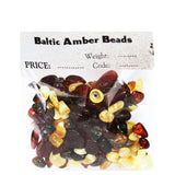 Polished Baltic Amber Beads with holes. (3mm-8mm)