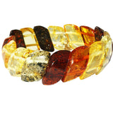 Elegant Baltic Amber Bracelet Wave