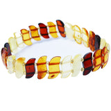 Elegant Baltic Amber Bracelet Wave