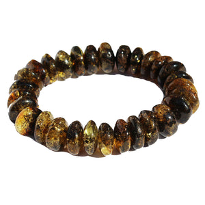 Large Baltic Amber Bracelet - Discs