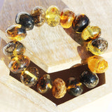 Baltic Amber Bracelet Autumn Colours