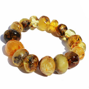 Baltic Amber Bracelet Autumn Colours