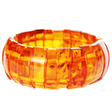 Unique Shape Honey Amber Bracelet