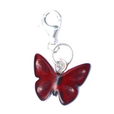 Amber Butterfly Charms