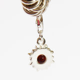 Sterling Silver Cognac AMBER CHARM