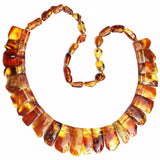 Stunning Baltic Honey Amber Necklace in Cleopatra style