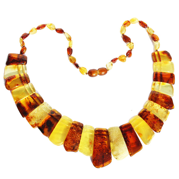 Stunning Amber Necklace Cleopatra style