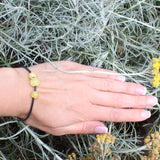 Charming Cotton & Baltic Amber Bracelet.