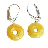 Baltic Amber Earrings - Doughnuts