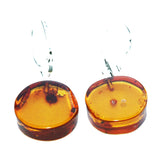 Honey Baltic Amber Earrings - Tablets