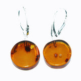Honey Baltic Amber Earrings - Tablets