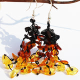 Traditional Style Amber Earrings