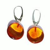 Baltic Amber Discs Earrings