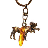 Moose and Amber Tumble Keyring